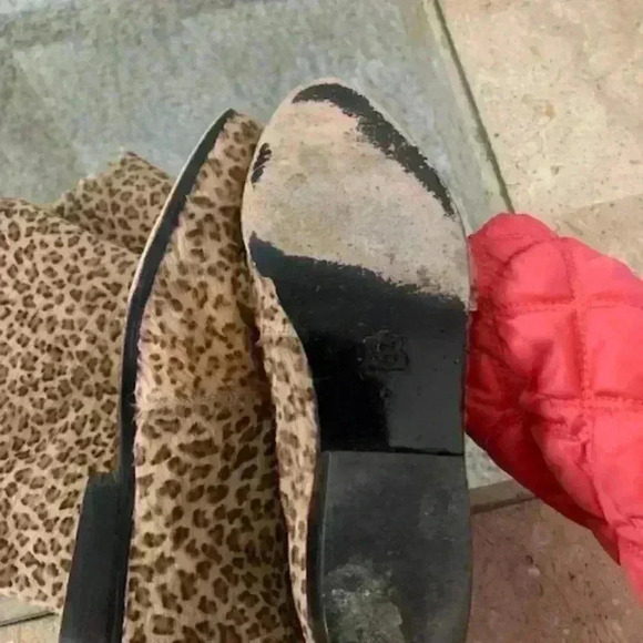 Creations by Tony Lama 80s Soft Fuzzy Leopard Print Boots - Picture 10 of 12